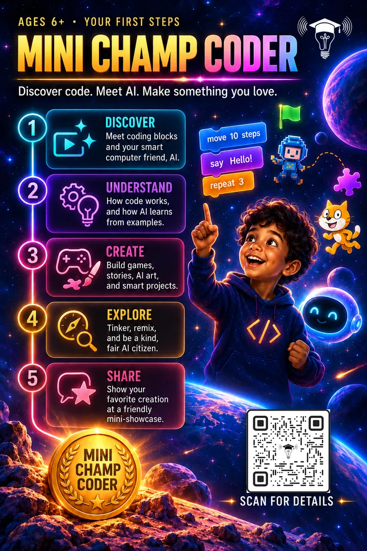Mini Champ Coder program poster